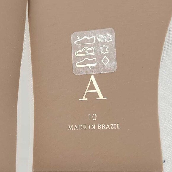 New women's 10 By Anthropologie mesh ballet flats in Cream - Picture 10 of 11